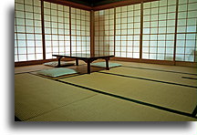 Small Table and Cushions::Ryokan (Japanese Inn), Japan::