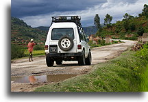 Endless Potholes on RN7::Central Highlands, Madagascar::
