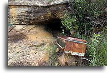 Empty Bara Coffin::Isalo, Madagascar::