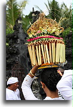 Woman with Offerings on her Head::Bali, Indonesia::