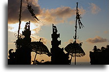 Dekoracja w formie parasolek::Bali, Indonezja::