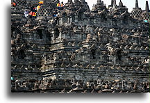 Borobudur Temple::Borobudur Buddhist Temple, Java Indonesia::