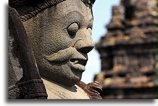Dvarapala Statue::Sewu Buddhist Temple, Java Indonesia::