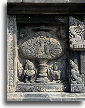 Brahma Bas-relief::Prambanan Hindu Temple, Java Indonesia::