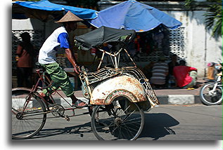 The Old Rickshaw::Yogyakarta, Java Indonesia::