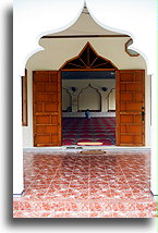 Modlitwa w meczecie::Mahibadhoo, Malediwy::