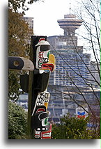 Totem Pole in Vancouver::Vancouver, British Columbia, Canada::