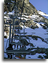 Ski Lift Glacier Express::Whistler, British Columbia, Canada::