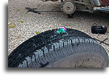 Another flat tire in Labrador::Goose Bay, Labrador, Canada::