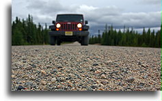 Gravel Road in Labrador::Labrador Highway, Labrador, Canada::
