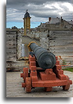 Demi-cannon::Fortress of Louisbourg, Nova Scotia, Canada::