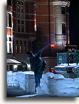 Château Frontenac in winter::Quebec City, Quebec, Canada::