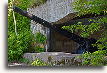 WWII Gun at Fort Peninsula::Gaspe, Quebec, Canada::
