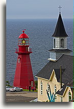 Latarnia morska La Marte::Gaspe, Quebec, Kanada::