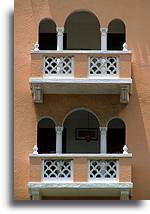 Dwa balkony::Sun Juan, Puerto Rico, Karaiby::