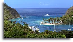 Zatoczka Marigot::St. Lucia, Karaiby::