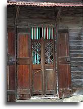 Wooden Door::St. Lucia, Caribbean::