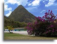 The Beach between Pitons::St. Lucia, Caribbean::