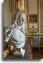 Popiersie Ludwika XIV::Pałac wersalski, Francja::