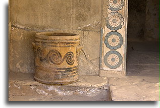 Ceramika minojskia::Knossos, Kreta, Grecja::