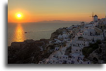Zachód słońca na Santorini::Oia, Santorini, Grecja::