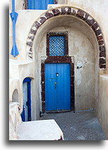 Tradycyjny dom jaskinia::Oia, Santorini, Grecja::