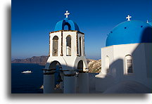 Wieża dzwonnicza::Oia, Santorini, Grecja::