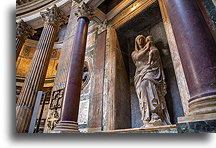 The Tomb of Raphael::Pantheon, Rome, Italy::