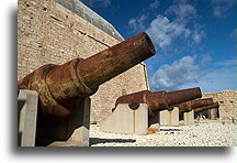 'Coastal Guns::Fort St Elmo, Valletta, Malta::
