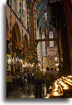 Inside St. Mary's Basilica::Kraków, Poland::