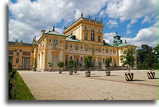 Fasada wschodnia::Pałac w Wilanowie, Polska::