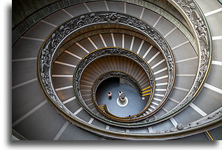 Schody z podwójną spiralą::Muzea Watykańskie, Watykan::