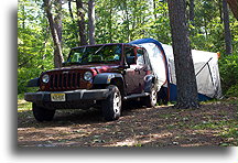 Tent connected to Jeep::SUV Tent::