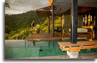 Sypialnia przy basenie #1::Uvita, Kostaryka::
