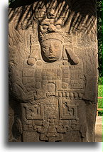 Stela I - 19 sierpnia 900::Quiriguá, Guatemala::