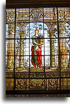 Stained glass window::Chapultepec Castle, Mexico City, Mexico::