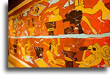 Malowidło ścienne 'Bebidores'::Cholula, Puebla, Meksyk::