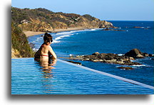 A Pool with the View #1::Mazunte, Oaxaca, Mexico::