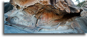 Rock Shelter::Mesa el Carmen, Baja California, Mexico::