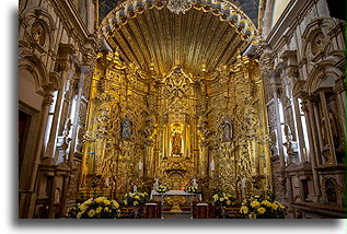 Gilded Altar::San Luis Potosi, Mexico::