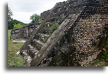 Pyramid Staircase::Tamuin, San Luis Potosi, Mexico::
