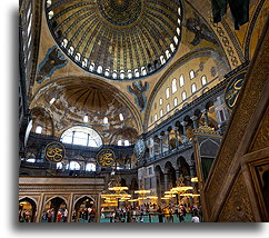 Serafiny na pendentywach ::Hagia Sophia, Stambuł, Turcja::