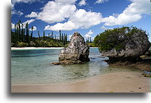 Zatoka Kanumera::Wyspa Choinek, Nowa Kaledonia, Oceania::