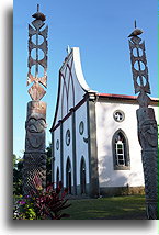 Kościół w Vao::Nowa Kaledonia, Oceania::