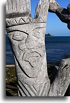 St Maurice Bay Carvings #2::New Caledonia, South Pacific::