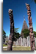 Kanak Sculptures::Noumea, New Caledonia, South Pacific::