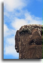 Twarz moai z Akivi #2::Wyspa Wielkanocna::