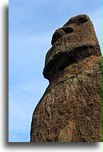 Statue at Hanga Roa::Easter Island::