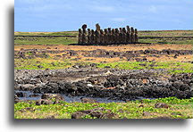 Ahu Tongariki from the Distance #2::Easter Island::