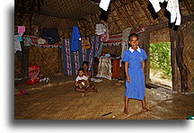 Inside Bure #2::Navala Village, Fiji, South Pacific::